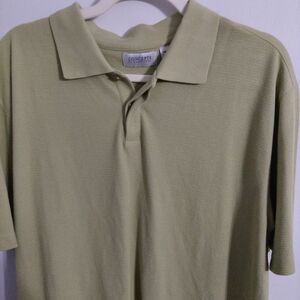 Claiborne Men's Olive Green Short-Sleeve Polo